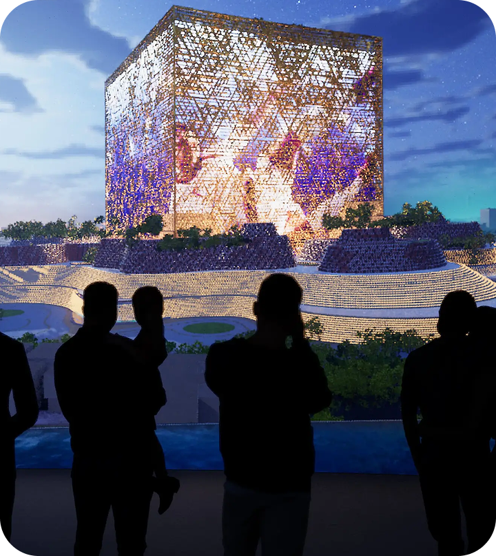 digital twin of a mega construction in Ryiad, Saudi Arabia